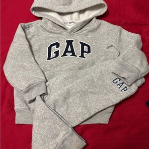 GAP Kids Heather Gray Hoodie and Joggers Set